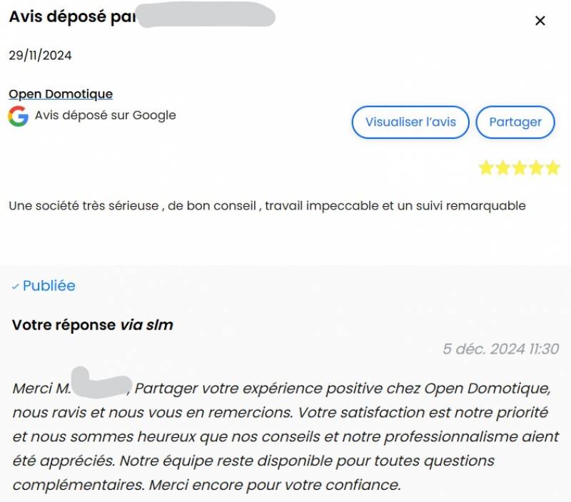 avis Open Domotique photovoltaïque près de St Maximin la ste Baume